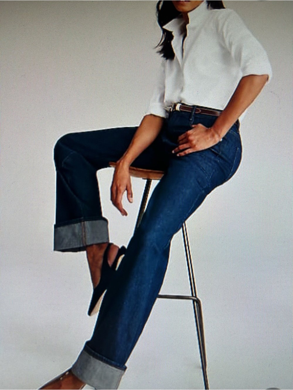 J. Jill Mid-Rise Dark Blue Women's Straight-Leg Jeans. Size 18-20. NWTGS